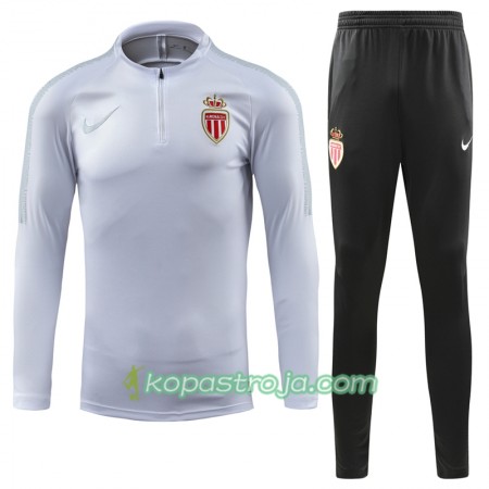 AS Monaco Tränings Sweatshirtställ Vit 2018/19